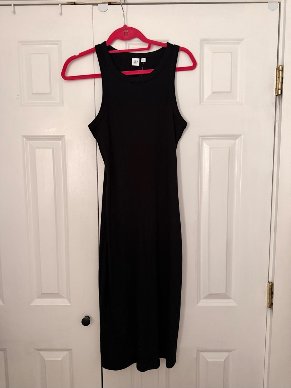 GAP Black Sleeveless Midi Tank Dress